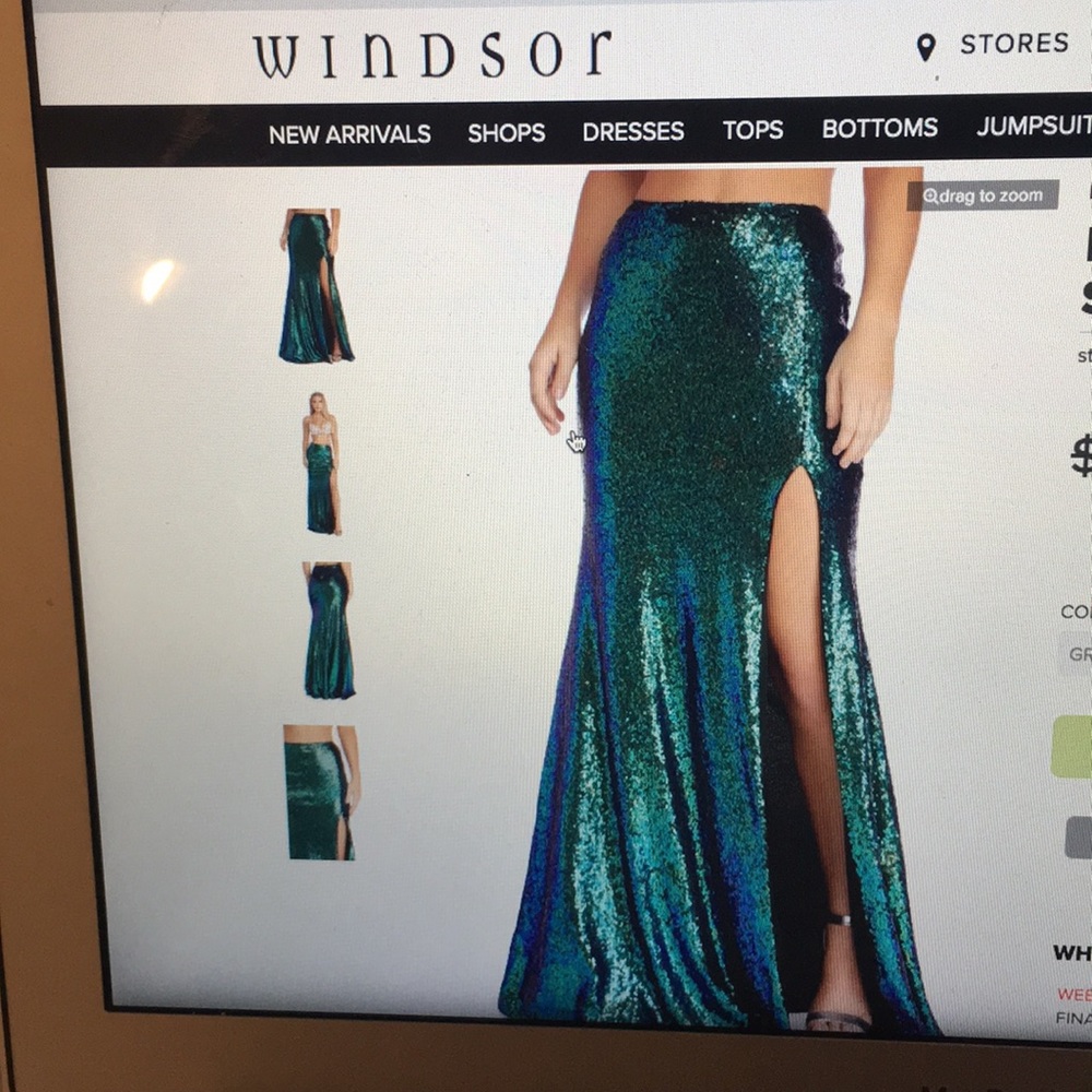 Mermaid Tales Sequin Maxi Skirt